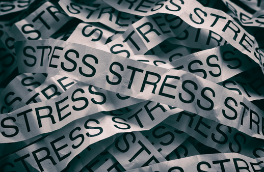 stress on many piece of paper image